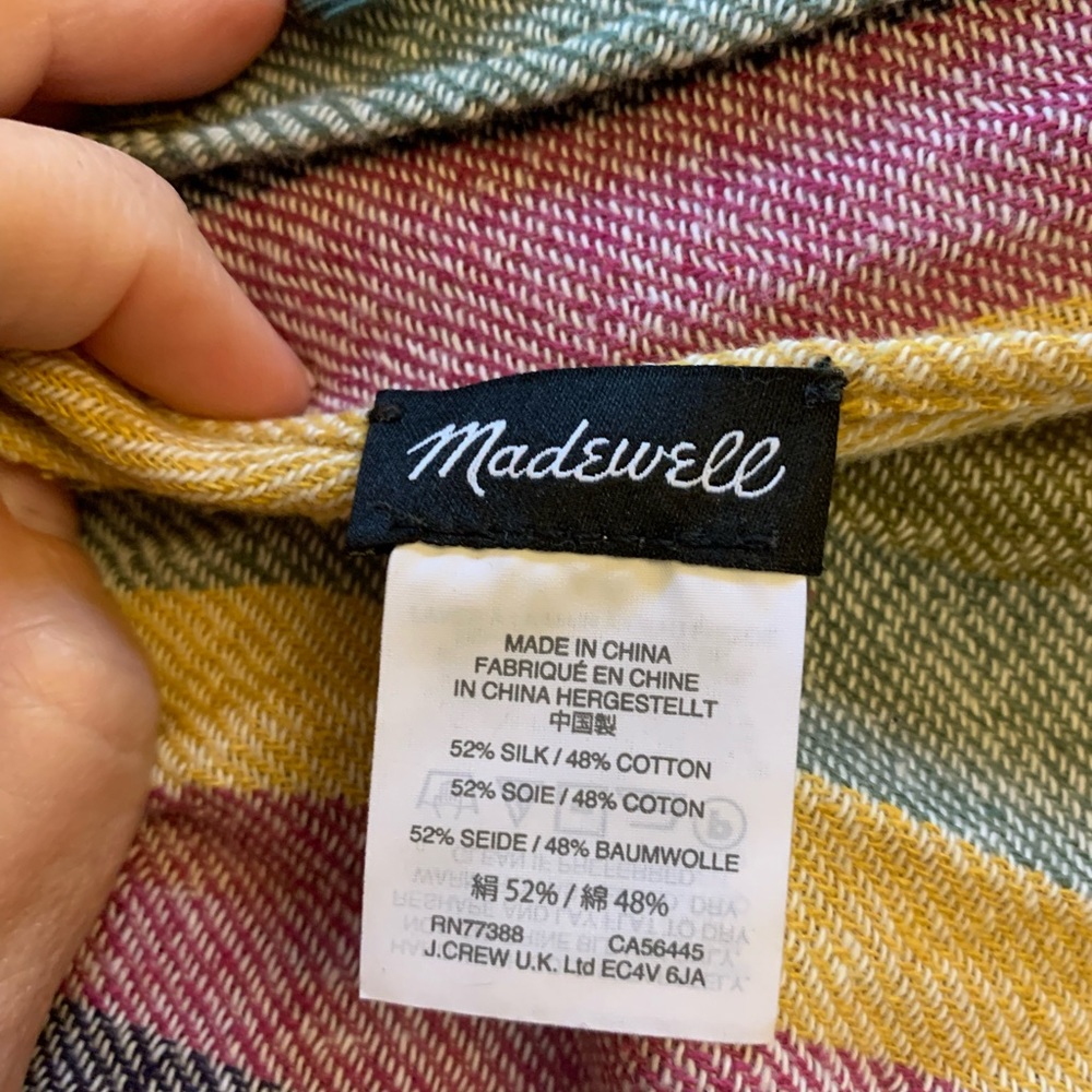Multi-Colored Shawl/Wrap/Cape - Picture 6 of 10